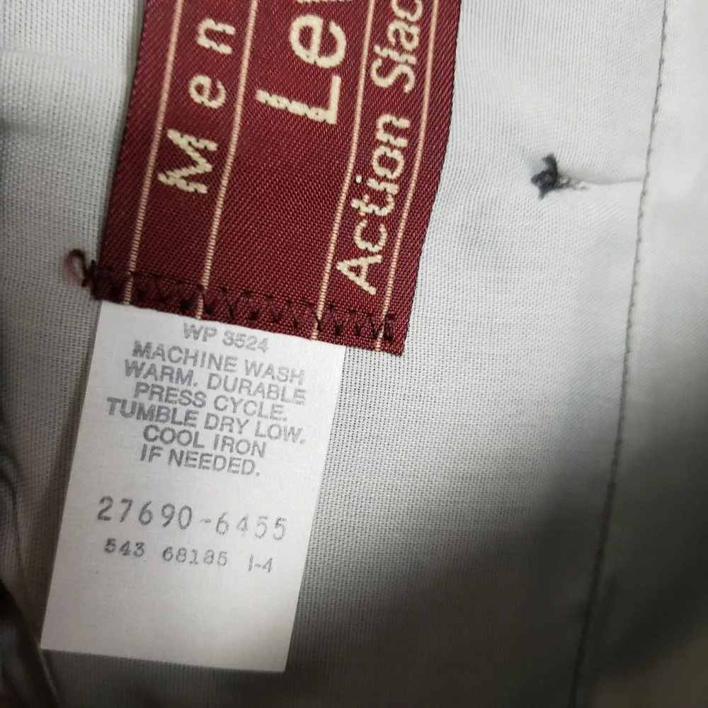 Vintage Levi's Menswear Action Slacks Pants Gray Retro 70's Style Size 30x32 NWT